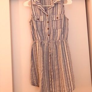 Striped collared summer dress